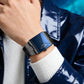 ⌚ 50% RABATT! 💼 Herren-Quarzarmbanduhr – Quadratisches Design, Edelstahl & wasserdicht – Modern & vielseitig für Alltag & Business ✨