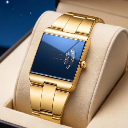 ⌚ 50% RABATT! 💼 Herren-Quarzarmbanduhr – Quadratisches Design, Edelstahl & wasserdicht – Modern & vielseitig für Alltag & Business ✨