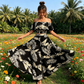 👚 50% RABATT! 🌴 Damen Zweiteiliges Set mit Tropenblatt-Print & Off-Shoulder-Top – Leichter Stoff, Lässiger Schnitt & Perfekt Für Einen Modischen Sommerlook 💃