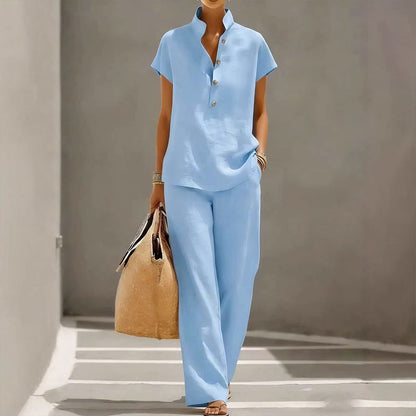 👚 50% RABATT! 🌸 Lässiges Damen-Set – T-Shirt & Lange Hose – Bequem, Stilvoll & Perfekt Für Den Täglichen Gebrauch, Arbeit Oder Freizeit 💃