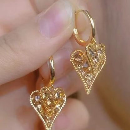 👂 50% RABATT! 💎 Elegante funkelnde Herz-Hoop-Ohrringe – Zarter Glamour mit romantischem Twist für jeden Anlass – Leicht, langlebig & perfekt als Geschenk oder für besondere Momente ✨
