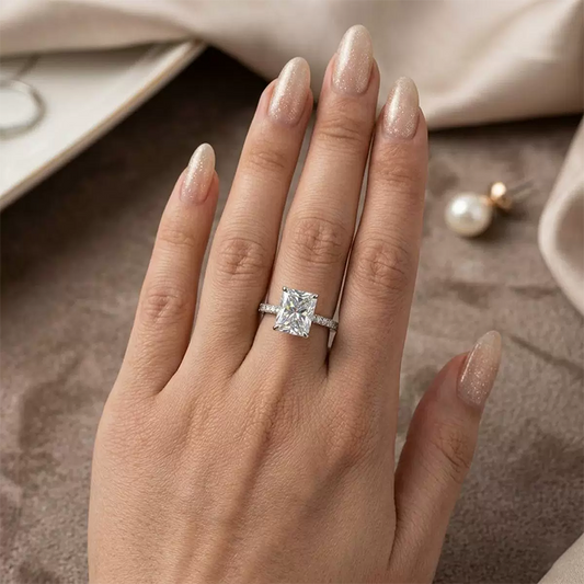 💍 50% RABATT! ❄️ Eisblumen-Schliff Hochkarbon-Diamantring – Funkelnd, langlebig & zeitlos elegant für besondere Momente ✨