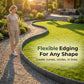 🌿 50% RABATT! ☀️ Gartenborder Set Kopfsteinoptik 5m – 20 ineinandergreifende Teile – Wetterfester PP-Kunststoff, kein Graben & kein Werkzeug – ideal für Beete, Wege oder Rasenkanten 🏡