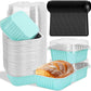 🧁 50% RABATT! 🔥 10er-Pack Einweg-Aluminiumfolie-Backförmchen mit Deckeln – Hitzebeständig, auslaufsicher & perfekt für Backen, Meal Prep & Aufbewahrung 🍰