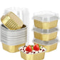 🧁 50% RABATT! 🔥 10er-Pack Einweg-Aluminiumfolie-Backförmchen mit Deckeln – Hitzebeständig, auslaufsicher & perfekt für Backen, Meal Prep & Aufbewahrung 🍰