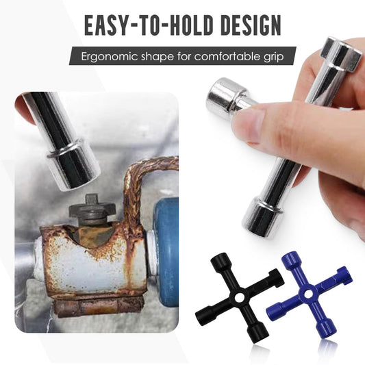 🔧 50% RABATT! 🚰 Multifunktionaler Versorgungsschlüssel – Für Wasser, Gas, Hydranten & Notfälle – robust & kompakt ⚡