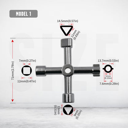 🔧 50% RABATT! 🚰 Multifunktionaler Versorgungsschlüssel – Für Wasser, Gas, Hydranten & Notfälle – robust & kompakt ⚡