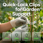🌿 KAUFE 2, ERHALTE 1 GRATIS! 🌞 100-teilige Schnellklett-Pflanzenclips – Unsichtbare Pflanzenstütze für Tomaten & Gurken – Belüftet & UV-beständig – einfach anzubringen und wiederverwendbar für starke, gesunde Pflanzen 🍅✨