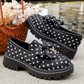 👞 50% RABATT! ⏰ Damen-Loafers mit Tupfenmuster, Schleife & Plateausohle – Bequem, verspielt & perfekt für Frühling und Sommer – ideal für Büro, Freizeit oder besondere Anlässe 🌸