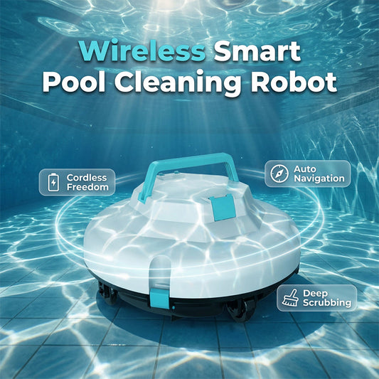 🏊 50% RABATT! 🤖 Intelligenter kabelloser Poolreiniger mit starker Saugkraft – Automatisch, leistungsstark & perfekt für Boden, Wände und Wasserlinie – mühelos sauberer Pool 💧