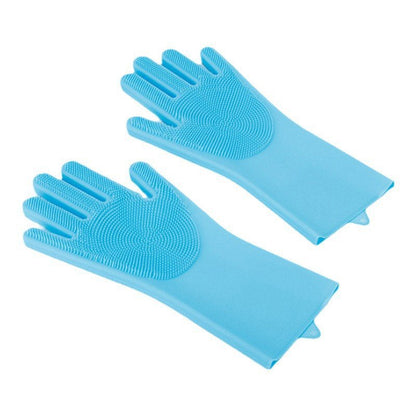 🧤 50% RABATT! 🐾 Haustier-Pflegehandschuhe mit fünf Fingern für Massage & Baden – Sanfte Borsten, rutschfest & perfekt für Hunde und Katzen – entfernt loses Fell schonend 🛁