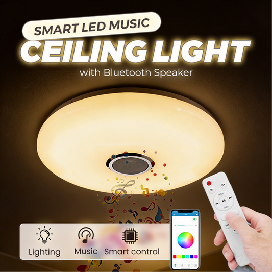 💡 50% RABATT! 🎵 Smarte LED-Deckenleuchte mit Bluetooth-Lautsprecher – Mehrfarbig, dimmbar & perfekt für Musik, Licht und Stimmung zu Hause ✨