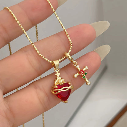 ✝️ 50% RABATT! ✨ Gold Faith Doppelanhänger – Verstellbare Kette, exquisite Handwerkskunst & heilige Eleganz – Ein bedeutungsvolles Geschenk für besondere Momente 💛