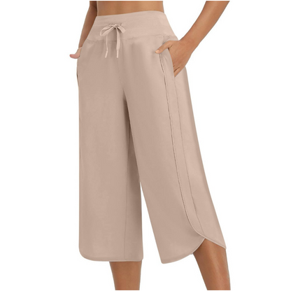 👖 50% RABATT! 🌸 Damen lässige weite Caprihose – Leicht, luftig & perfekt für warme Tage – vielseitig kombinierbar für Strand, Alltag oder Reisen ☀️