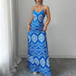 👗 50% RABATT! 🌸 Damen Boho Print Maxikleid – Mit verstellbaren Trägern, leicht & fließend – Perfekt für den Urlaub, Strand oder heiße Sommertage ☀️