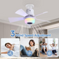 🌀 50% RABATT! 🎵 Intelligenter Deckenventilator mit RGB-Beleuchtung & Bluetooth-Lautsprecher – 3 Stufen, Fernbedienung & E27-Sockel – Perfekt für Wohnzimmer, Schlafzimmer oder Büro – Licht, Musik & Luft in einem Gerät 💡