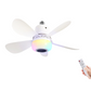 🌀 50% RABATT! 🎵 Intelligenter Deckenventilator mit RGB-Beleuchtung & Bluetooth-Lautsprecher – 3 Stufen, Fernbedienung & E27-Sockel – Perfekt für Wohnzimmer, Schlafzimmer oder Büro – Licht, Musik & Luft in einem Gerät 💡