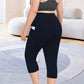 👖 50% RABATT! 🩳 Damen Capri-Leggings mit hohem Bund und Taschen – Bauchkontrollierend, atmungsaktiv & perfekt für Sport, Alltag oder Reisen – praktisch und bequem 🔥