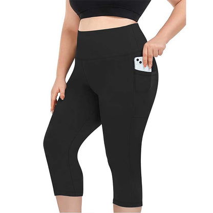 👖 50% RABATT! 🩳 Damen Capri-Leggings mit hohem Bund und Taschen – Bauchkontrollierend, atmungsaktiv & perfekt für Sport, Alltag oder Reisen – praktisch und bequem 🔥