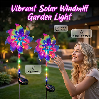 🌈 50% RABATT! ⏰ Solarbetriebene Regenbogen-Windrad-Gartenleuchte – Farbwechsel & wetterfest – Kein Stromanschluss nötig – perfekt für Beete, Wege oder als dekorativer Blickfang im Garten 🌿
