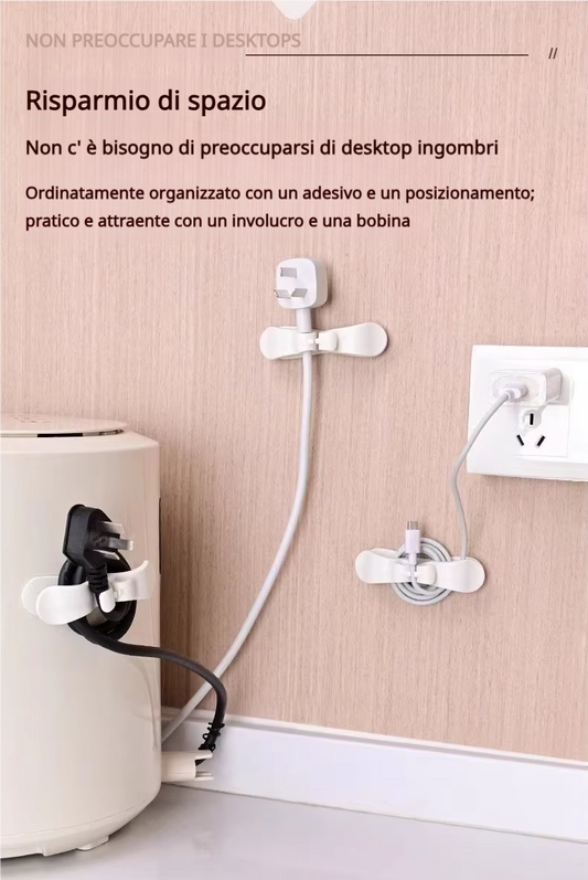 🔌 KAUFE 1, ERHALTE 1 GRATIS! ⏰ Küchenkabel-Organizer – 2026 neu aktualisiert – Hält Ladekabel, Schläuche & Schnüre ordentlich – selbstklebend & leicht zu reinigen – perfekt für Küche, Bad oder Schreibtisch 🍳