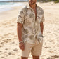 👕 50% RABATT! 🌴 2-teiliges Set aus Hawaiihemd & Shorts für Herren – Leicht, luftig & tropischer Stil – Perfekt für Sommer & Urlaub 🩳