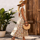👗 50% RABATT! 🌸 Blumenkleid mit Gummizug – V-Ausschnitt, locker & bequem – Leicht, luftig & perfekt für Sommer, Strand oder entspannte Tage ☀️