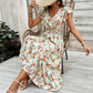 👗 50% RABATT! 🌸 Blumenkleid mit Gummizug – V-Ausschnitt, locker & bequem – Leicht, luftig & perfekt für Sommer, Strand oder entspannte Tage ☀️
