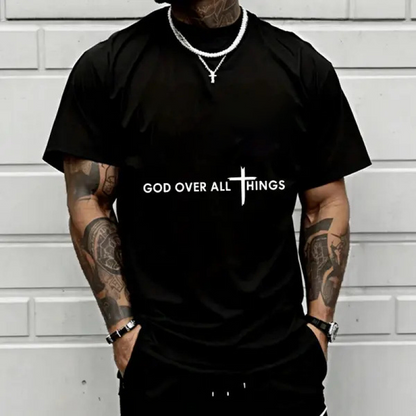 👕 50% RABATT JETZT! ✝️ Faith Over All Inspirierendes T-Shirt – Weiches Baumwollmaterial & aufbauende Botschaft – Perfekt für den täglichen Gebrauch oder als bedeutungsvolles Geschenk 🙏