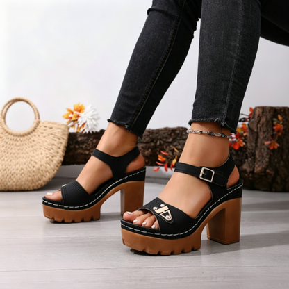 👡 50% RABATT! ☀️ Damen Blockabsatz Plateau Sandalen – Stabil, gepolstert & perfekt für den Sommer – Bequem für lange Spaziergänge, Strandtage oder den täglichen Gebrauch ✨