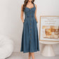👗 50% RABATT! 👖 Damen Jeanskleid mit Knopfleiste vorne – Klassischer Denim-Look, bequeme Passform & vielseitig für Alltag, Strand oder Freizeit – einfach kombinieren mit Sneakern oder Sandalen ✨