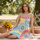 👗 50% RABATT! ⏰ Lockeres ärmelloses Sommerkleid im A-Linien-Schnitt mit Print – Leicht, luftig & vielseitig – Perfekt für heiße Tage, Strand oder einen entspannten Look – bequem und stilvoll 🌸✨