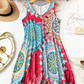👗 50% RABATT! 🔥 Lockeres ärmelloses Sommerkleid im A-Linien-Schnitt mit Print – Leicht, luftig & perfekt für Strand, Reisen oder entspannte Tage in der Sonne ☀️