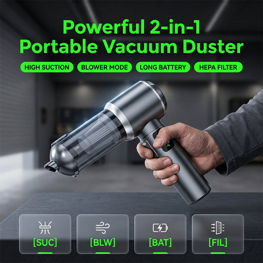 🧹 50% RABATT! 🔋 Tragbarer Handstaubsauger mit bürstenlosem Motor & Digital-Display – Starke Saugleistung, leicht & vielseitig – ideal für Auto, Couch, Tastatur oder Tierhaare – kabellos & leise im Betrieb 🚗