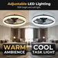 🌀 50% RABATT! 💡 Moderner leiser Deckenventilator mit LED – 3 Geschwindigkeiten & Fernbedienung – Energieeffizient – perfekt für Schlaf- und Wohnzimmer ✨🏠