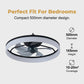 🌀 50% RABATT! 💡 Moderner leiser Deckenventilator mit LED – 3 Geschwindigkeiten & Fernbedienung – Energieeffizient – perfekt für Schlaf- und Wohnzimmer ✨🏠