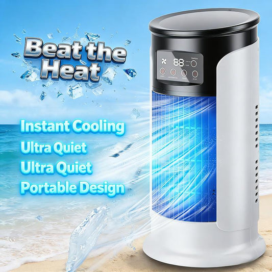 🌀 75% RABATT! 💧 USB-Tischventilator mit Wasserkühlung – Sprühnebel & 3 Geschwindigkeiten – Kühlt trockene Luft, befeuchtet & leiser Betrieb – perfekt für Schreibtisch, Schlafzimmer oder heiße Sommertage 🔌