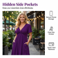 👗 50% RABATT! ✨ Elegantes V-Ausschnitt-Kleid mit gedrehtem Vorderteil & Taschen – Figurumschmeichelnd, vielseitig & bequem – perfekt für Büro, Alltag oder besondere Anlässe – femininer Look mit praktischen Details 🌸👜
