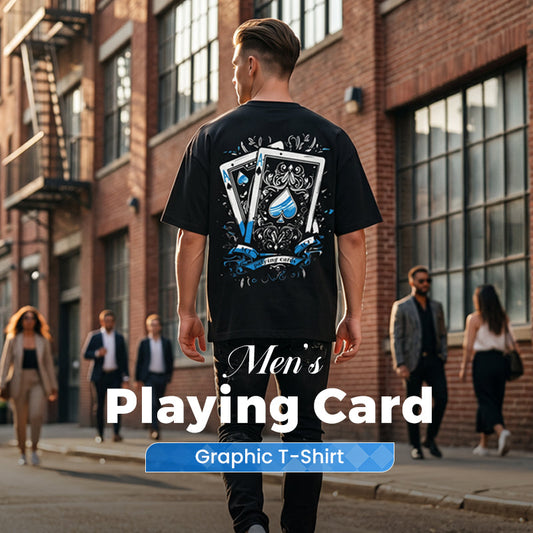 👕 50% RABATT! ♠️ Herren-T-Shirt mit Spielkartenmotiv – Coole Grafik, weiche Baumwolle & perfekt für Spieleabende oder Freizeitlooks – Atmungsaktiv & vielseitig kombinierbar 🃏