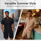 👕 50% RABATT! 🌴 Herren Strukturiertes Hemd & Shorts 2-teiliges Set – Leicht & atmungsaktiv – Perfekt für Strandurlaub, heiße Tage oder lässige Sommerabende 🩳