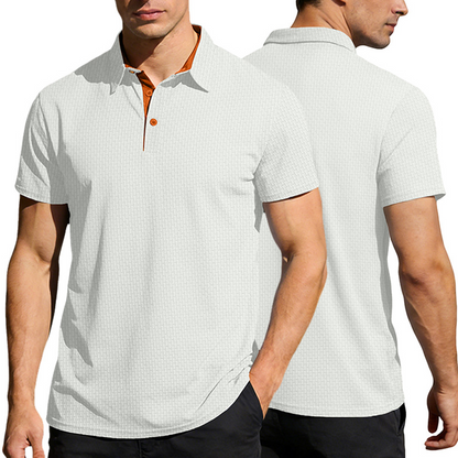 👔 50% RABATT! ✨ Herren Strukturiertes Poloshirt – Atmungsaktiv, feuchtigkeitsableitend & moderner Akzent – Perfekt für warme Tage, Büro oder Freizeit – knitterarm und angenehm zu tragen 🌿