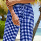 👖 50% RABATT! ⏰ Damen Sommer karierte 3/4 Hose – Leicht, luftig & lockere Passform – Perfekt für Strand, Alltag oder entspannte Tage im Freien 🌺✨