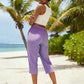 👖 50% RABATT! ⏰ Damen Sommer karierte 3/4 Hose – Leicht, luftig & lockere Passform – Perfekt für Strand, Alltag oder entspannte Tage im Freien 🌺✨