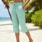 👖 50% RABATT! ⏰ Damen Sommer karierte 3/4 Hose – Leicht, luftig & lockere Passform – Perfekt für Strand, Alltag oder entspannte Tage im Freien 🌺✨