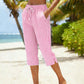 👖 50% RABATT! ⏰ Damen Sommer karierte 3/4 Hose – Leicht, luftig & lockere Passform – Perfekt für Strand, Alltag oder entspannte Tage im Freien 🌺✨