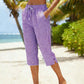 👖 50% RABATT! ⏰ Damen Sommer karierte 3/4 Hose – Leicht, luftig & lockere Passform – Perfekt für Strand, Alltag oder entspannte Tage im Freien 🌺✨