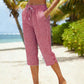 👖 50% RABATT! ⏰ Damen Sommer karierte 3/4 Hose – Leicht, luftig & lockere Passform – Perfekt für Strand, Alltag oder entspannte Tage im Freien 🌺✨