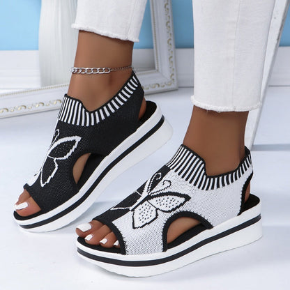 👡 50% RABATT! 🌸 Damen Casual Peep-Toe Platform Sandalen – Bequemer Plateauabsatz & luftiges Design – Perfekt für Strand, Urlaub oder Alltag – stilvoll & leicht ☀️✨