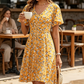👗 50% RABATT! 🌸 Damen-Kleid mit floralem Print & V-Ausschnitt – Luftig, bequem & vielseitig – Perfekt für Sommer, Alltag oder Reisen – leicht und romantisch ☀️