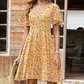 👗 50% RABATT! 🌸 Damen-Kleid mit floralem Print & V-Ausschnitt – Luftig, bequem & vielseitig – Perfekt für Sommer, Alltag oder Reisen – leicht und romantisch ☀️